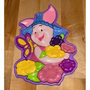Disney Winnie The Pooh 3D Puzzle Piglet Flower Garden Vintage 2000 Fisher Price
